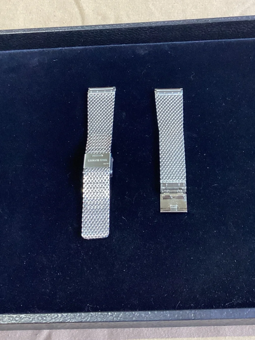 Strapcode MiLTAT Milanese 20mm Bony Wire Mesh Watch Band Strap - Brushed